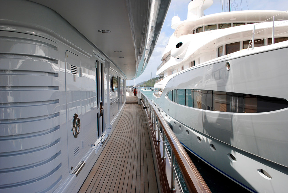 two yacht interior decks